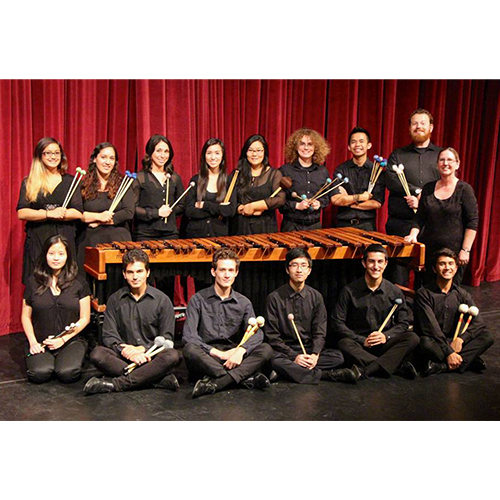 Group photo with UCLA Percussion Studio, 2015